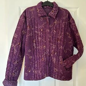 UBU Women’s Reversible Crinkle Zip Jacket XL